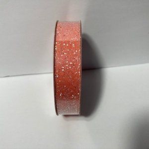 5 Peach Sparkle Glitter Ribbon Crafts